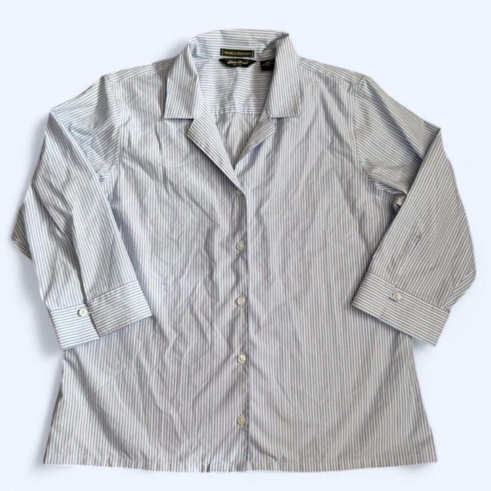 Eddie Bauer Wrinkle Resistant Button Down Shirt Size L
